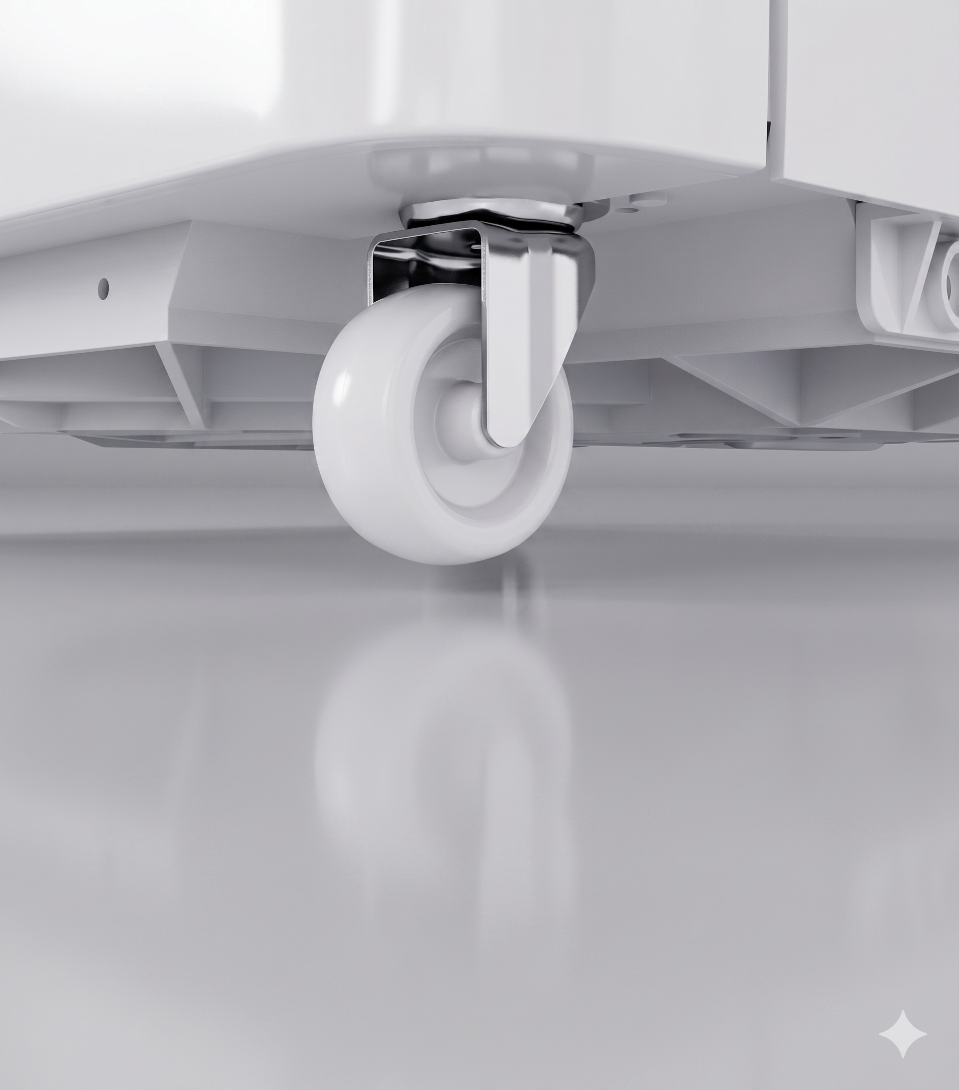 Arcticon Cuboid heavy-duty 360° caster wheels — roll freely on any floor