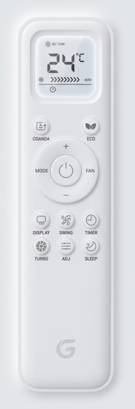 Arcticon remote control — full function remote with mode, fan, timer, sleep and ECO buttons